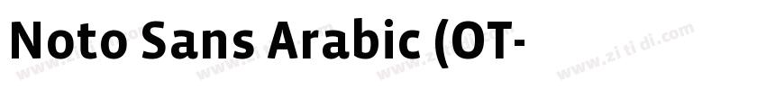 Noto Sans Arabic (OT字体转换